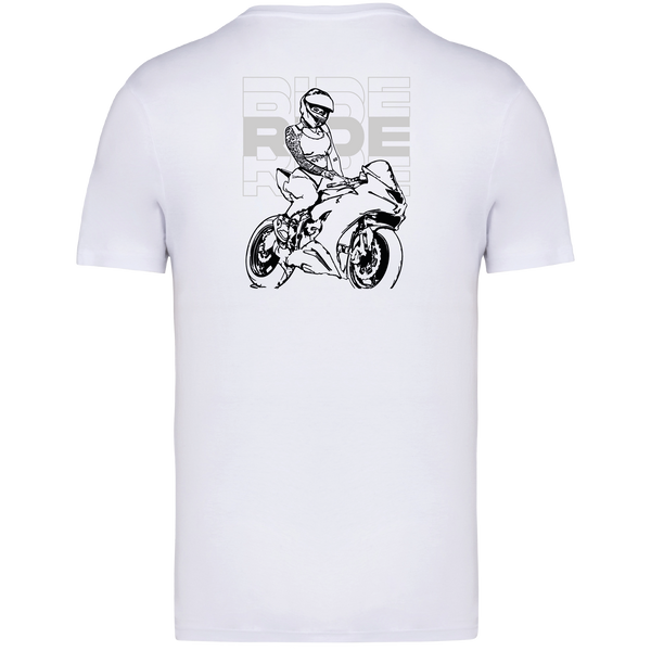 "Ride" UNISEX TEE - WHITE