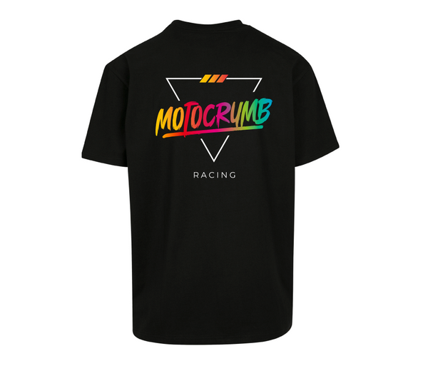 Oversized T-Shirt Herren "Rainbow" Black