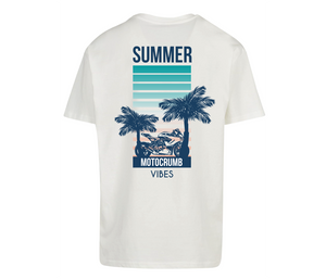 Oversized T-Shirt Herren "summer" White