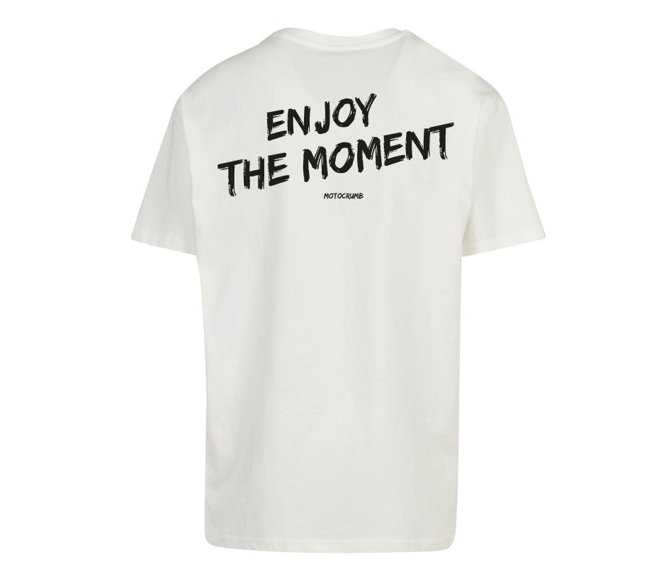 Oversized T-Shirt Herren "the moment" White