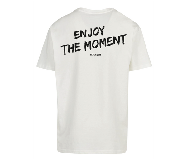 Oversized T-Shirt Herren "the moment" White