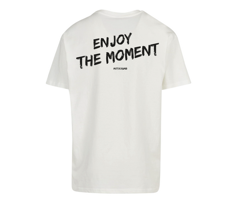 Oversized T-Shirt Herren "the moment" White