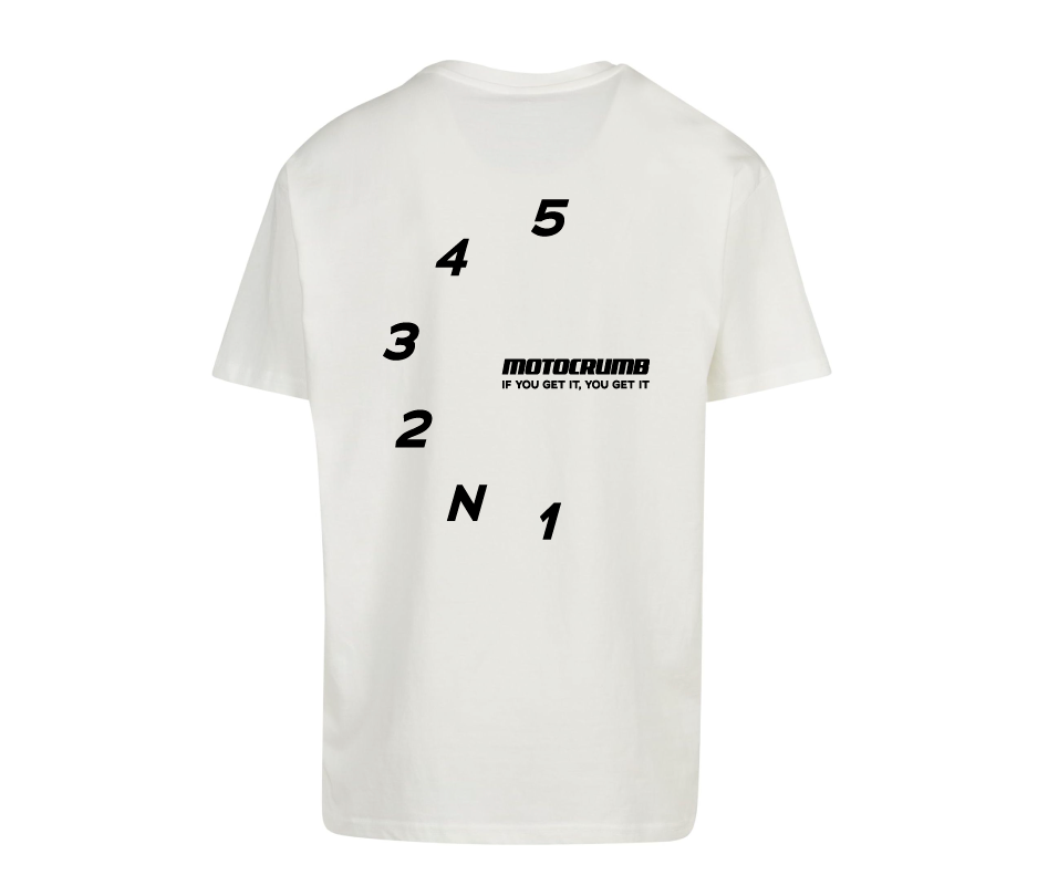 Oversized T-Shirt Herren "shift" White