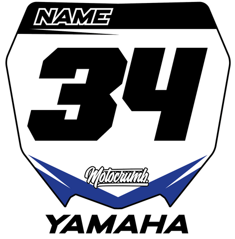 Miniplate Yamaha weiß