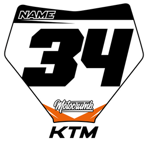 Miniplate KTM weiß