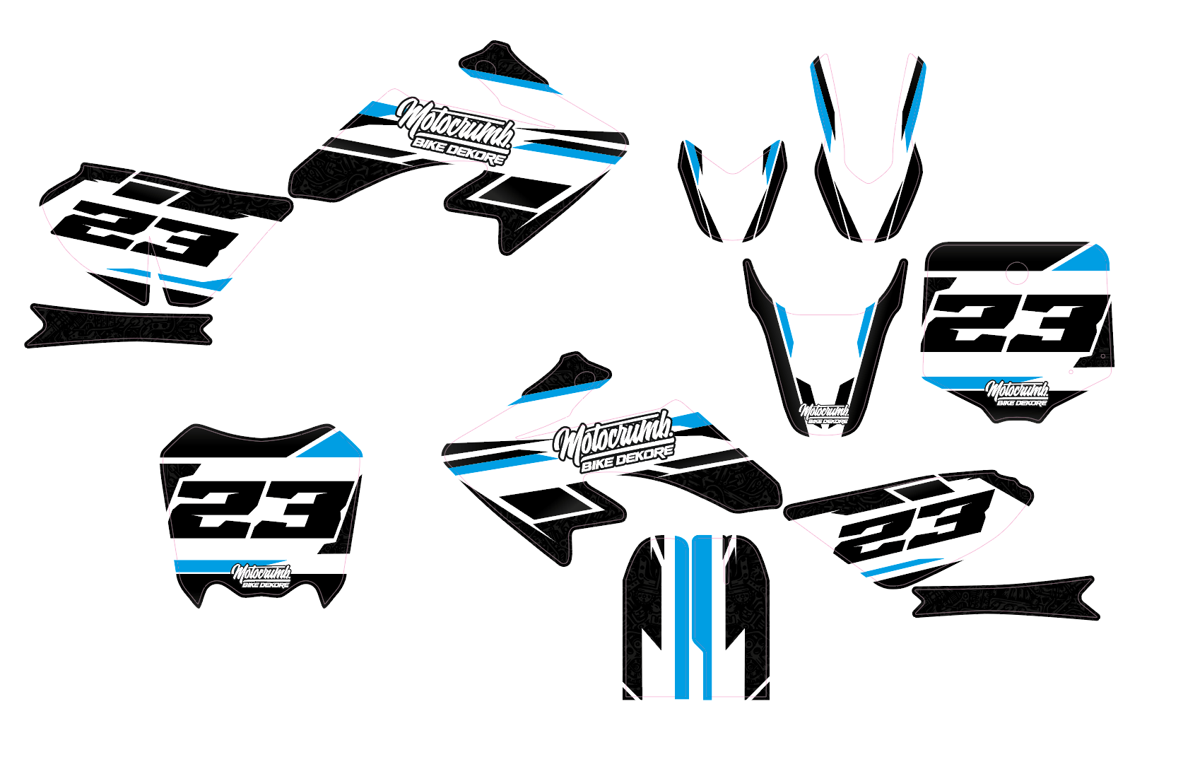 IMR / MRF Dekor "Slipstream" white blue