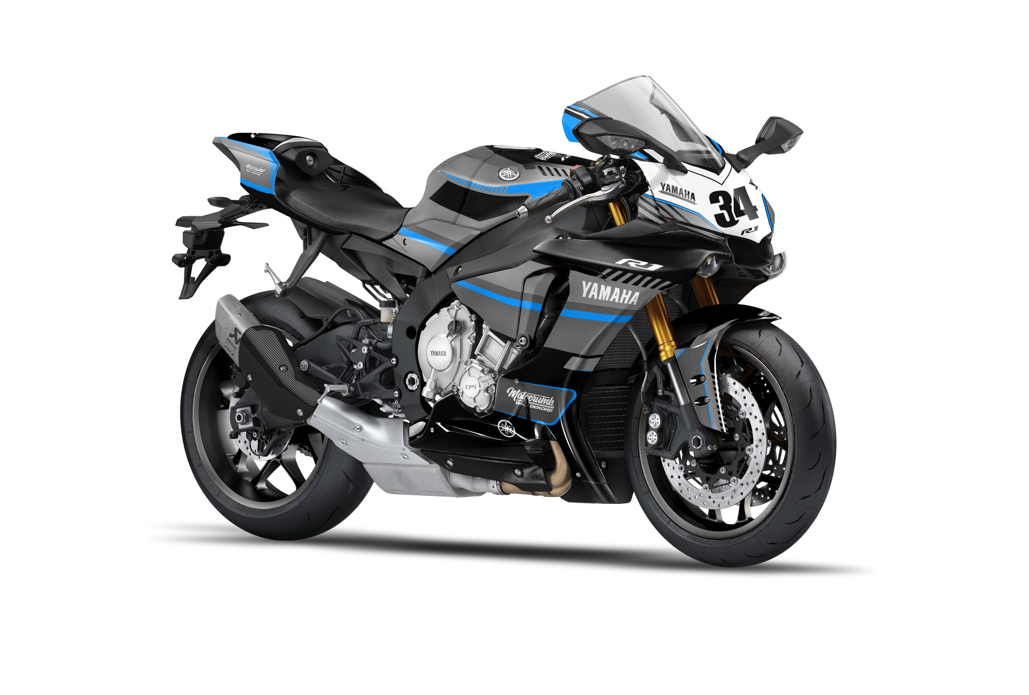 YAMAHA R1 RN32 15-19 Dekor Street _grey