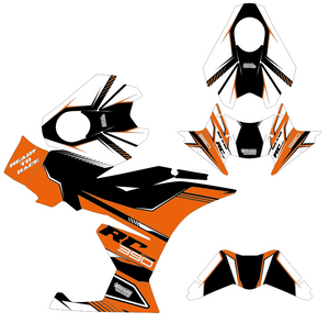 KTM RC390 Dekor - orange / schwarz
